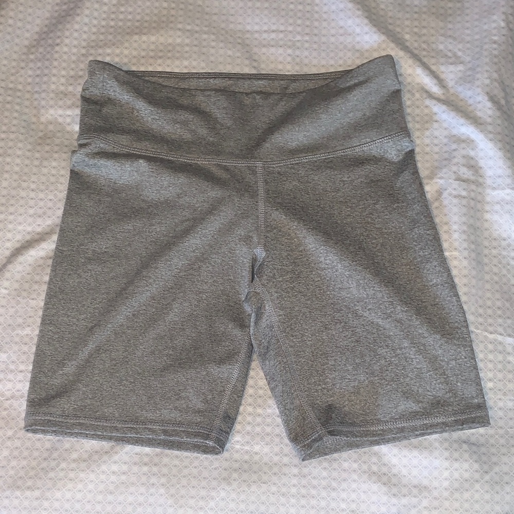 Gray High Rise Bike Short
